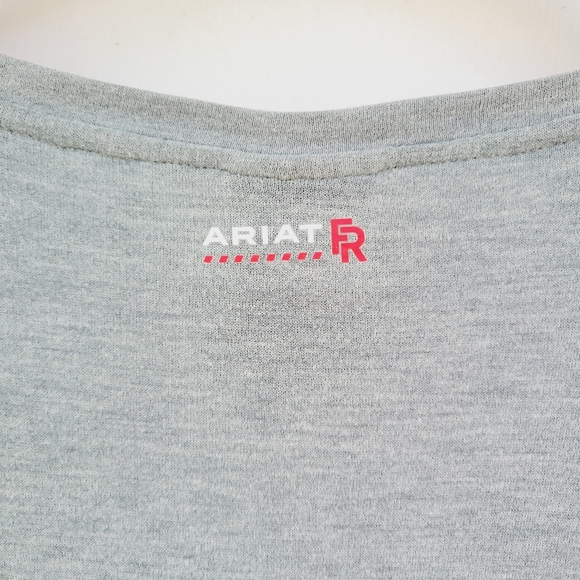 Ariat FR Shirt Mens Polartec Long Sleeve Baselayer  Heather Gray CAT 1 Size 4XL - Picture 15 of 16